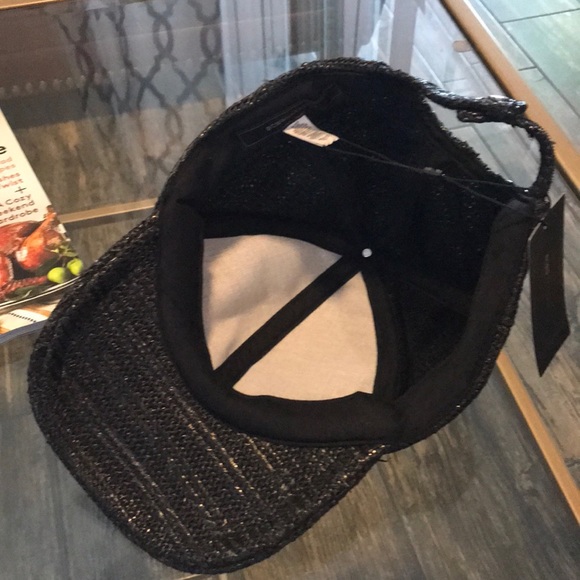 BCBG MAXAZRIA Natural Texture Baseball Cap NWT - Picture 4 of 8